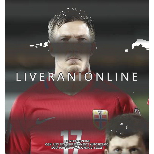 San Marino - Norvegia 05/10/2017 Qualificazioni europee per i mondiali FIFA 2018 nella foto: Martin Linnes ©Claudio Zamagni/Agenzia Aldo Liverani Martin Linnes during European Qualifiers FIFA World Cup 2018 international soccer match group C between San Marino and Norway at San Marino Olympic Stadium on October 5 2017 photo credit by Claudio Zamagni/Aldo Liverani Photo Agency