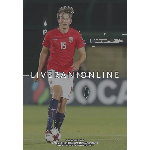 San Marino - Norvegia 05/10/2017 Qualificazioni europee per i mondiali FIFA 2018 nella foto: Sander Berge ©Claudio Zamagni/Agenzia Aldo Liverani Sander Berge during European Qualifiers FIFA World Cup 2018 international soccer match group C between San Marino and Norway at San Marino Olympic Stadium on October 5 2017 photo credit by Claudio Zamagni/Aldo Liverani Photo Agency