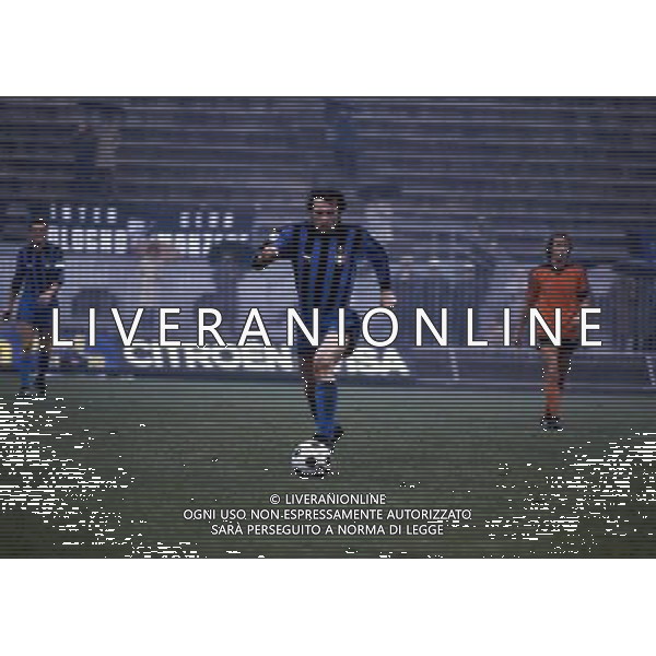 RETROSPETTIVA GIAMPIERO MARINI CALCIATORE NELLA FOTO GIAMPIERO MARINI CON LA MAGLIA DELL\'INTER AG ALDO LIVERANI SAS