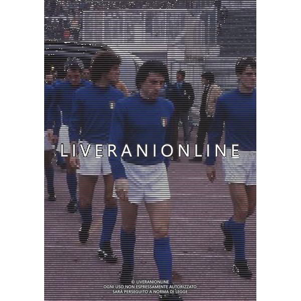 RETROSPETTIVA GIAMPIERO MARINI CALCIATORE NELLA FOTO GIAMPIERO MARINI CON LA MAGLIA DELLA NAZIONALE ITALIANA AG ALDO LIVERANI SAS