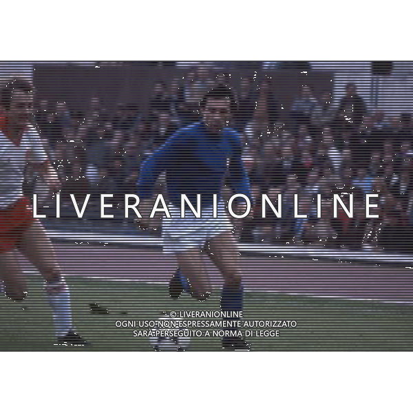 RETROSPETTIVA GIAMPIERO MARINI CALCIATORE NELLA FOTO GIAMPIERO MARINI CON LA MAGLIA DELLA NAZIONALE ITALIANA AG ALDO LIVERANI SAS