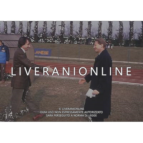 RETROSPETTIVA GIAMPIERO MARINI CALCIATORE NELLA FOTO GIAMPIERO MARINI ALLENATORE INTER CON VALDINOCI ANDREA AG ALDO LIVERANI SAS