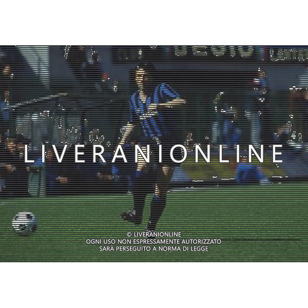RETROSPETTIVA GIAMPIERO MARINI CALCIATORE NELLA FOTO GIAMPIERO MARINI CON LA MAGLIA DELL\'INTER AG ALDO LIVERANI SAS
