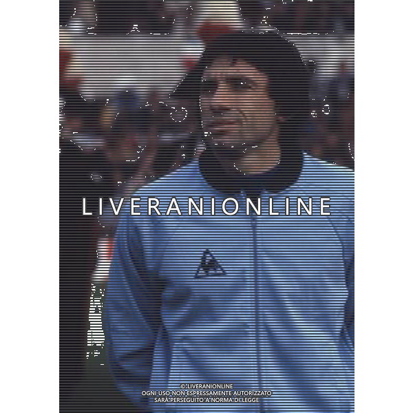RETROSPETTIVA GIAMPIERO MARINI CALCIATORE NELLA FOTO GIAMPIERO MARINI CON LA MAGLIA DELLA NAZIONALE ITALIANA AG ALDO LIVERANI SAS