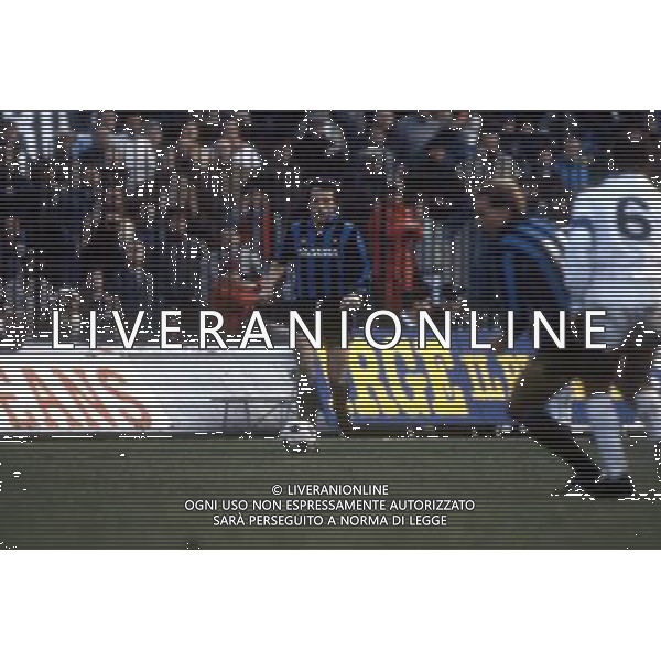 RETROSPETTIVA GIAMPIERO MARINI CALCIATORE NELLA FOTO GIAMPIERO MARINI CON LA MAGLIA DELL\'INTER AG ALDO LIVERANI SAS