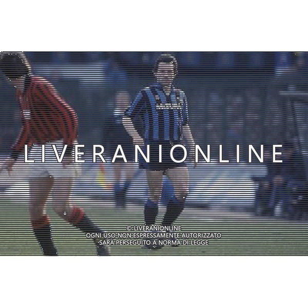 RETROSPETTIVA GIAMPIERO MARINI CALCIATORE NELLA FOTO GIAMPIERO MARINI CON LA MAGLIA DELL\'INTER AG ALDO LIVERANI SAS