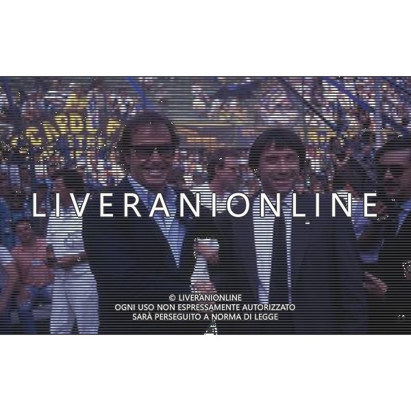RETROSPETTIVA GIAMPIERO MARINI CALCIATORE NELLA FOTO GIAMPIERO MARINI ALLENATORE INTER CON FRANCO CALIFANO AG ALDO LIVERANI SAS