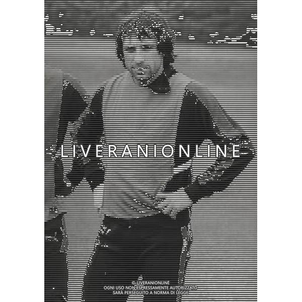 RETROSPETTIVA GIAMPIERO MARINI CALCIATORE NELLA FOTO GIAMPIERO MARINI CON LA MAGLIA DELL\'INTER AG ALDO LIVERANI SAS