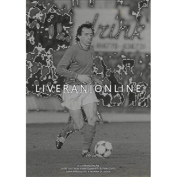 RETROSPETTIVA GIAMPIERO MARINI CALCIATORE NELLA FOTO GIAMPIERO MARINI CON LA MAGLIA DELLA NAZIONALE ITALIANA AG ALDO LIVERANI SAS