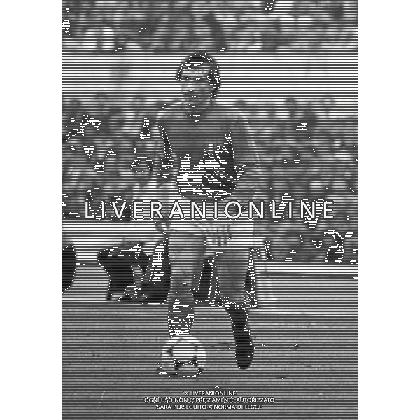 RETROSPETTIVA GIAMPIERO MARINI CALCIATORE NELLA FOTO GIAMPIERO MARINI CON LA MAGLIA DELLA NAZIONALE ITALIANA AG ALDO LIVERANI SAS