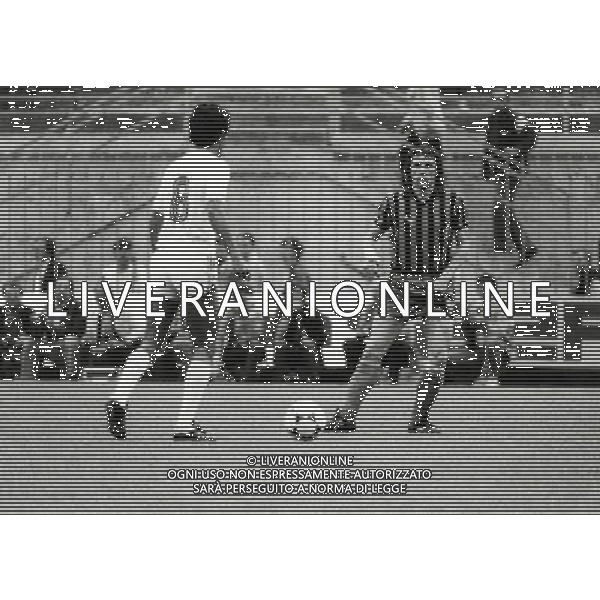 RETROSPETTIVA GIAMPIERO MARINI CALCIATORE NELLA FOTO GIAMPIERO MARINI CON LA MAGLIA DELL\'INTER AG ALDO LIVERANI SAS