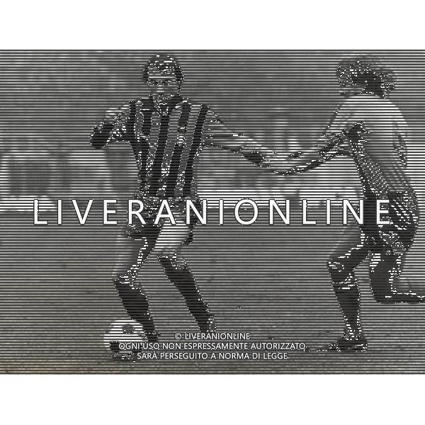 RETROSPETTIVA GIAMPIERO MARINI CALCIATORE NELLA FOTO GIAMPIERO MARINI CON LA MAGLIA DELL\'INTER AG ALDO LIVERANI SAS