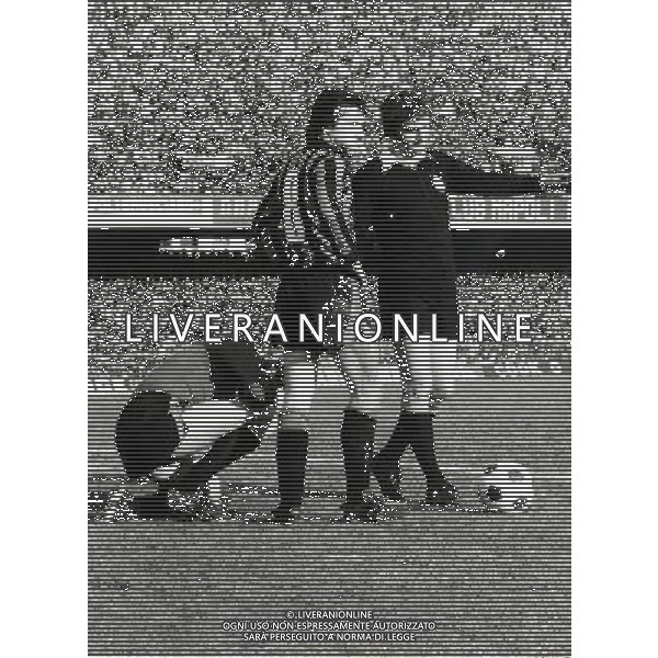 RETROSPETTIVA GIAMPIERO MARINI CALCIATORE NELLA FOTO GIAMPIERO MARINI CON LA MAGLIA DELL\'INTER AG ALDO LIVERANI SAS