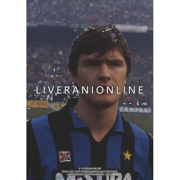 RETROSPETTIVA ALDO SERENA CALCIATORE NELLA FOTO ALDO SERENA CON LA MAGLIA DELL\'INTER AG ALDO LIVERANI SAS
