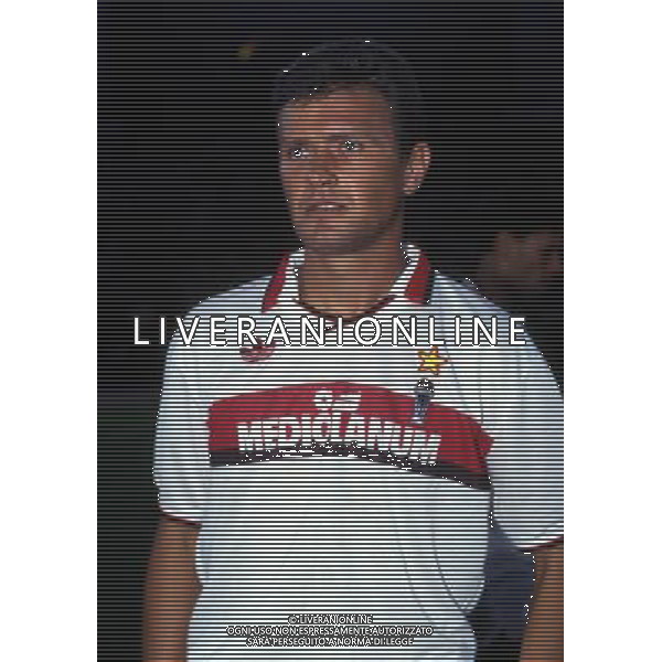 RETROSPETTIVA ALDO SERENA CALCIATORE NELLA FOTO ALDO SERENA CON LA MAGLIA DEL MILAN AG ALDO LIVERANI SAS