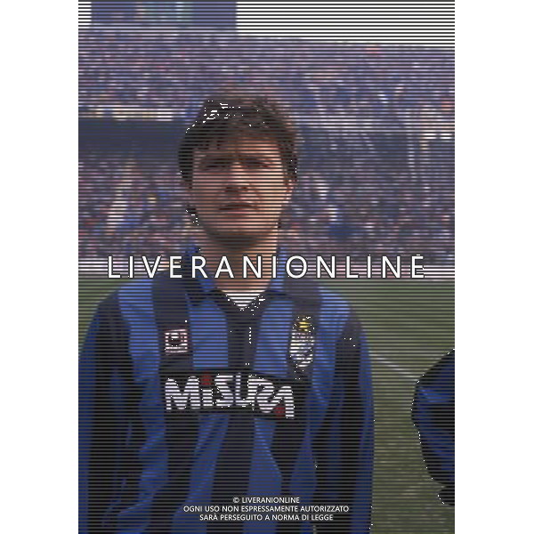 RETROSPETTIVA ALDO SERENA CALCIATORE NELLA FOTO ALDO SERENA CON LA MAGLIA DELL\'INTER AG ALDO LIVERANI SAS