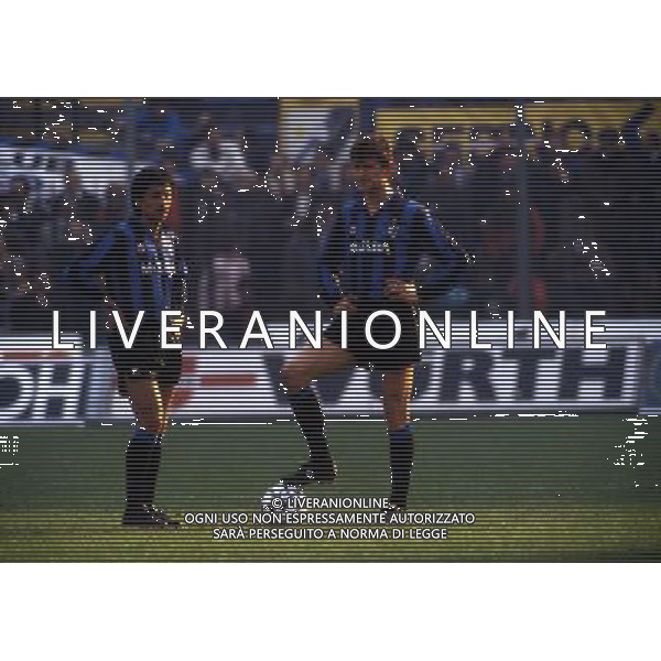RETROSPETTIVA ALDO SERENA CALCIATORE NELLA FOTO ALDO SERENA CON LA MAGLIA DELL\'INTER E GIANFRANCO MATTEOLI AG ALDO LIVERANI SAS