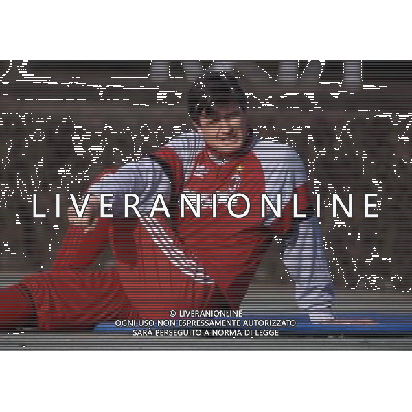 RETROSPETTIVA ALDO SERENA CALCIATORE NELLA FOTO ALDO SERENA CON LA MAGLIA DEL MILAN AG ALDO LIVERANI SAS