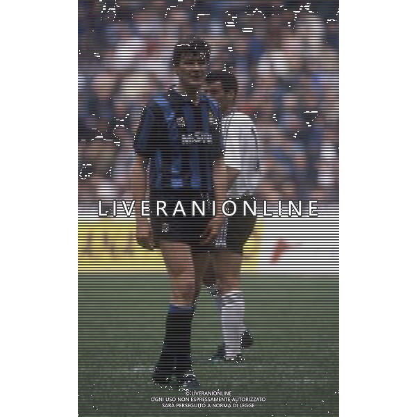 RETROSPETTIVA ALDO SERENA CALCIATORE NELLA FOTO ALDO SERENA CON LA MAGLIA DELL\'INTER AG ALDO LIVERANI SAS