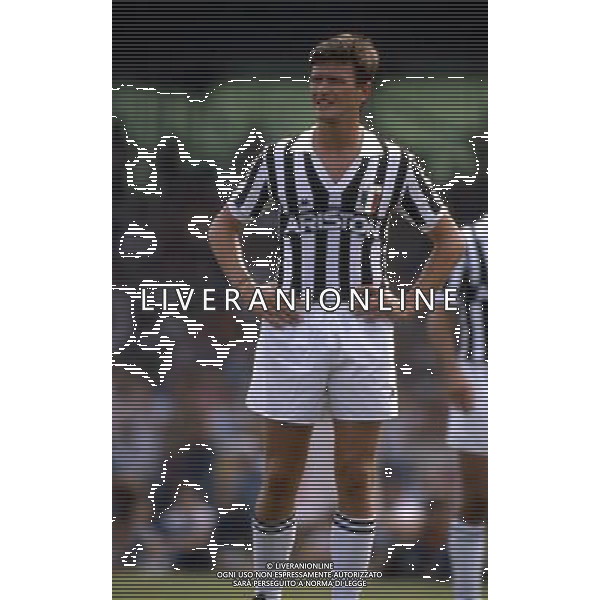 RETROSPETTIVA ALDO SERENA CALCIATORE NELLA FOTO ALDO SERENA CON LA MAGLIA DELLA JUVENTUS AG ALDO LIVERANI SAS