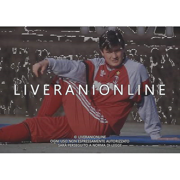 RETROSPETTIVA ALDO SERENA CALCIATORE NELLA FOTO ALDO SERENA CON LA MAGLIA DEL MILAN AG ALDO LIVERANI SAS