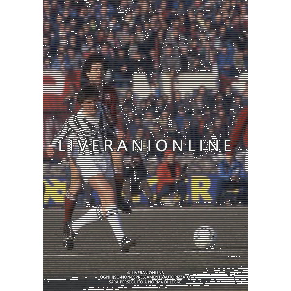 RETROSPETTIVA ALDO SERENA CALCIATORE NELLA FOTO ALDO SERENA CON LA MAGLIA DELLA JUVENTUS AG ALDO LIVERANI SAS