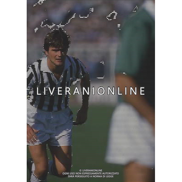 RETROSPETTIVA ALDO SERENA CALCIATORE NELLA FOTO ALDO SERENA CON LA MAGLIA DELLA JUVENTUS AG ALDO LIVERANI SAS
