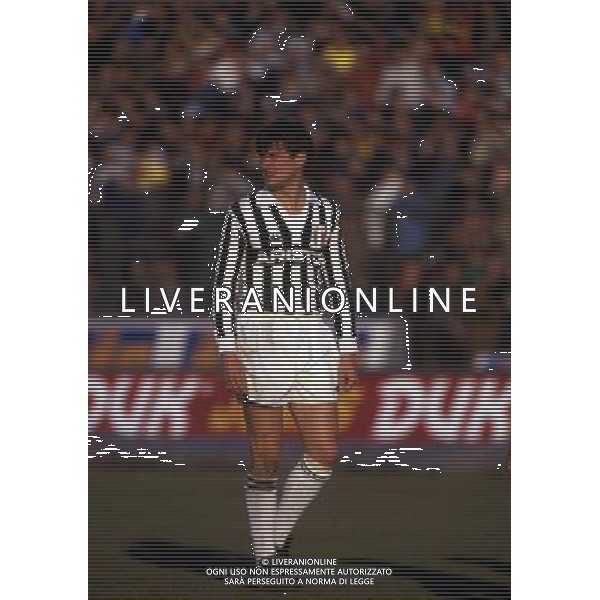 RETROSPETTIVA ALDO SERENA CALCIATORE NELLA FOTO ALDO SERENA CON LA MAGLIA DELLA JUVENTUS AG ALDO LIVERANI SAS