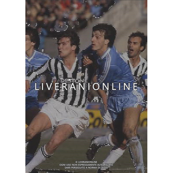 RETROSPETTIVA ALDO SERENA CALCIATORE NELLA FOTO ALDO SERENA CON LA MAGLIA DELLA JUVENTUS AG ALDO LIVERANI SAS