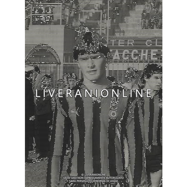 RETROSPETTIVA ALDO SERENA CALCIATORE NELLA FOTO ALDO SERENA CON LA MAGLIA DELL\'INTER AG ALDO LIVERANI SAS