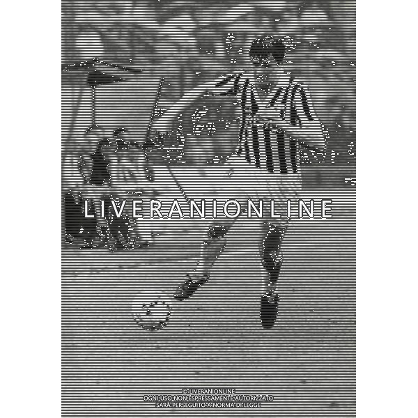 RETROSPETTIVA ALDO SERENA CALCIATORE NELLA FOTO ALDO SERENA CON LA MAGLIA DELLA JUVENTUS AG ALDO LIVERANI SAS