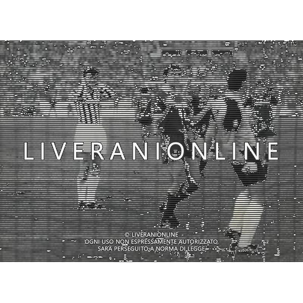 RETROSPETTIVA ALDO SERENA CALCIATORE NELLA FOTO ALDO SERENA CON LA MAGLIA DELLA JUVENTUS AG ALDO LIVERANI SAS
