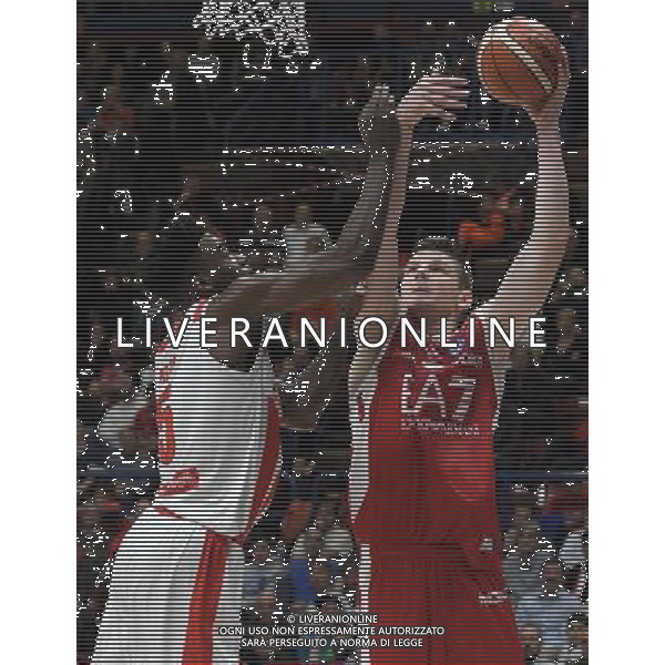 LBA Lega Basket Serie A 2017/2018 2a Giornata Milano - 08.10.2017 EA7 Emporio Armani Milano-Openjobmetis Varese Nella Foto:Gudaitis Arturas - Pelle Norvel /Ph.Vitez-Ag. Aldo Liverani