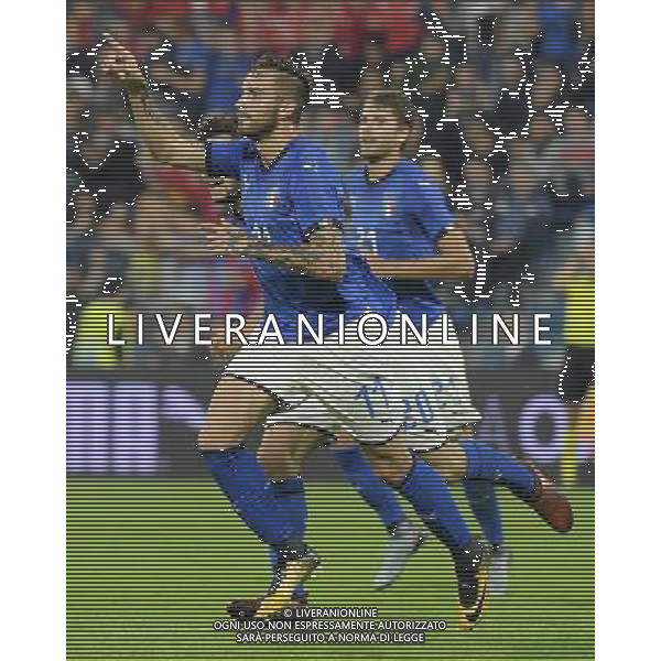 Amichevole Nazionali Under 21 Ferrara - 10.10.2017 Italia-Marocco Nella Foto:parigini vittorio esulta /Ph.Vitez-Ag. Aldo Liverani