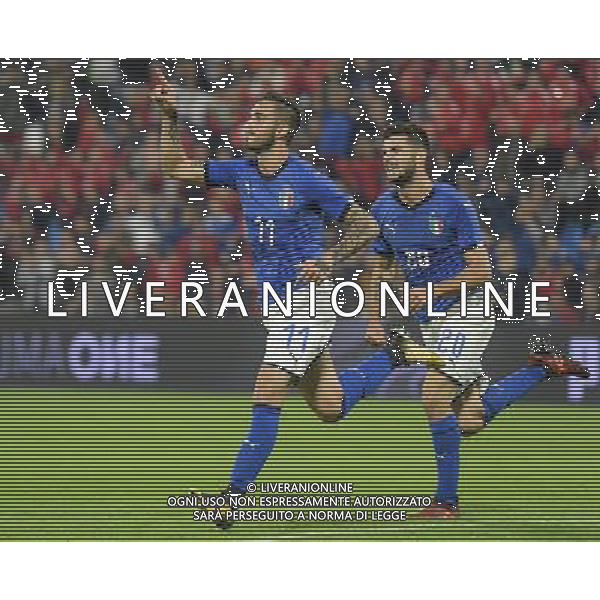 Amichevole Nazionali Under 21 Ferrara - 10.10.2017 Italia-Marocco Nella Foto:parigini vittorio esulta /Ph.Vitez-Ag. Aldo Liverani