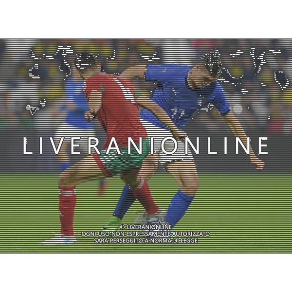 Amichevole Nazionali Under 21 Ferrara - 10.10.2017 Italia-Marocco Nella Foto:favilli - hammouti faris /Ph.Vitez-Ag. Aldo Liverani