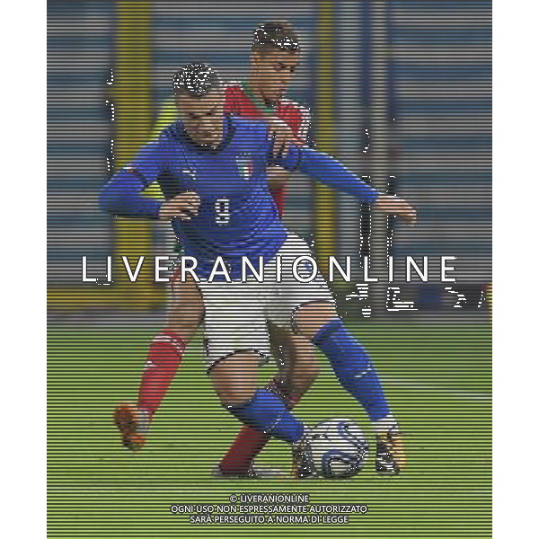 Amichevole Nazionali Under 21 Ferrara - 10.10.2017 Italia-Marocco Nella Foto:bonazzoli federico - el wardi zakaria /Ph.Vitez-Ag. Aldo Liverani