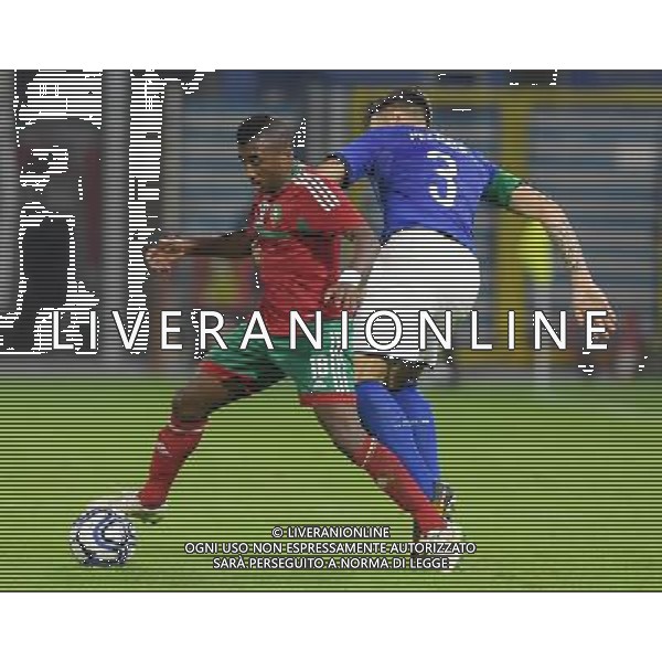 Amichevole Nazionali Under 21 Ferrara - 10.10.2017 Italia-Marocco Nella Foto:Fadiz Othman - Pezzella Giuseppe /Ph.Vitez-Ag. Aldo Liverani