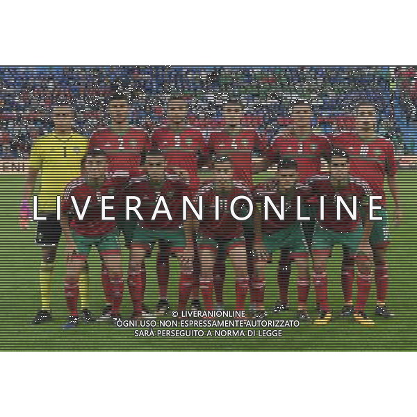 Amichevole Nazionali Under 21 Ferrara - 10.10.2017 Italia-Marocco Nella Foto:Marocco Squadra Formazione Benabid,El Kaouakibi,Dari,Hammouti,Khammas,Bach,Mazraoui,Benktib,En-Nesyri,Kiyine,Bassi /Ph.Vitez-Ag. Aldo Liverani