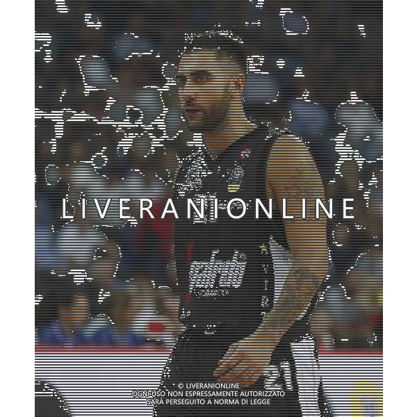 Lega Basket serie A Victoria Libertas Pesaro - Segafredo Virtus Bologna 14/10/2017 nella foto: Pietro Aradori Â©Claudio Zamagni/Agenzia Aldo Liverani Pietro Aradori during basketball match between Victoria Libertas Pallacanestro Pesaro and Segafredo Virtus Bologna at Adriatic Arena in Pesaro on October 14 2017 photo credit Claudio Zamagni/Aldo Liverani Photo Agency 