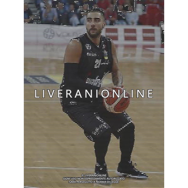 Lega Basket serie A Victoria Libertas Pesaro - Segafredo Virtus Bologna 14/10/2017 nella foto: Pietro Aradori Â©Claudio Zamagni/Agenzia Aldo Liverani Pietro Aradori during basketball match between Victoria Libertas Pallacanestro Pesaro and Segafredo Virtus Bologna at Adriatic Arena in Pesaro on October 14 2017 photo credit Claudio Zamagni/Aldo Liverani Photo Agency 