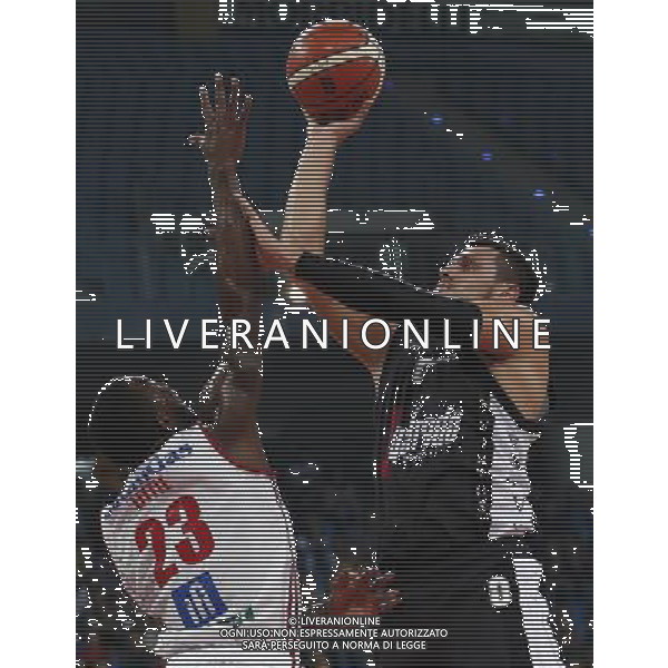 Lega Basket serie A Victoria Libertas Pesaro - Segafredo Virtus Bologna 14/10/2017 nella foto: Alessandro Gentile Mario Little Â©Claudio Zamagni/Agenzia Aldo Liverani Alessandro Gentile and Mario Little during basketball match between Victoria Libertas Pallacanestro Pesaro and Segafredo Virtus Bologna at Adriatic Arena in Pesaro on October 14 2017 photo credit Claudio Zamagni/Aldo Liverani Photo Agency 