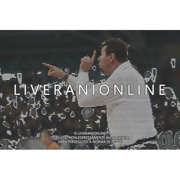 Lega Basket serie A Victoria Libertas Pesaro - Segafredo Virtus Bologna 14/10/2017 nella foto: Coach Spiro Leka Â©Claudio Zamagni/Agenzia Aldo Liverani Coach Spiro Leka during basketball match between Victoria Libertas Pallacanestro Pesaro and Segafredo Virtus Bologna at Adriatic Arena in Pesaro on October 14 2017 photo credit Claudio Zamagni/Aldo Liverani Photo Agency 