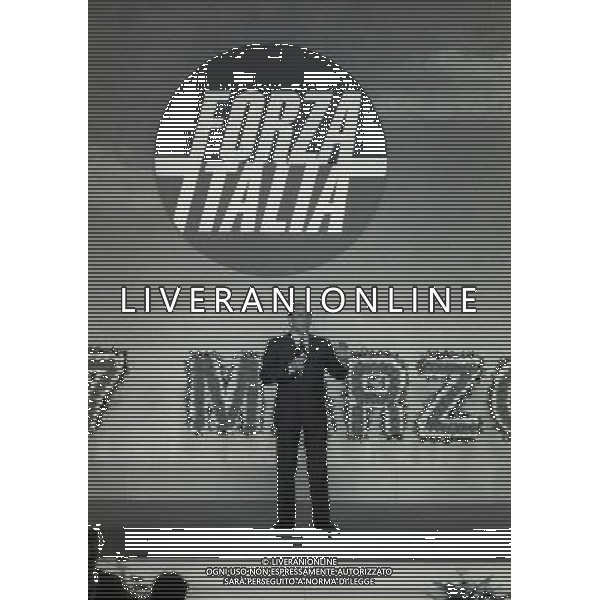 27-03-1996 MILANO FORZA ITALIA NELLA FOTO SILVIO BERLUSCONI AG ALDO LIVERANI SAS