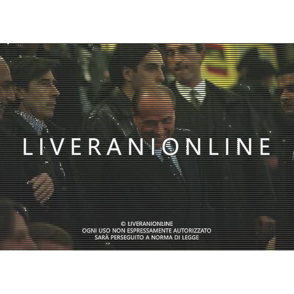 2000-2001 MILANO- STADIO SAN SIRO SILVIO BERLUSCONI NELLA FOTO SILVIO BERLUSCONI CON ADRIANO GALLIANI AG ALDO LIVERANI SAS