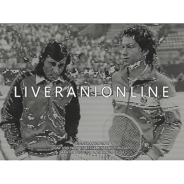 RETROSPETTIVA JOHN MC ENROE TENNIS NELLA FOTO JOHN MC ENROE CON ILIE NASTASE AG ALDO LIVERANI SAS 