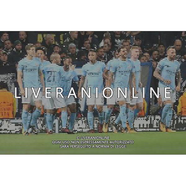 MANCHESTER CITY - NAPOLI CHAMPIONS LEAGUE 17 OTTOBRE 2017 NELLA FOTO ESULTANZA DOPO IL GOL DI STERLING ©MOSCA / AGENZIA ALDO LIVERANI SAS