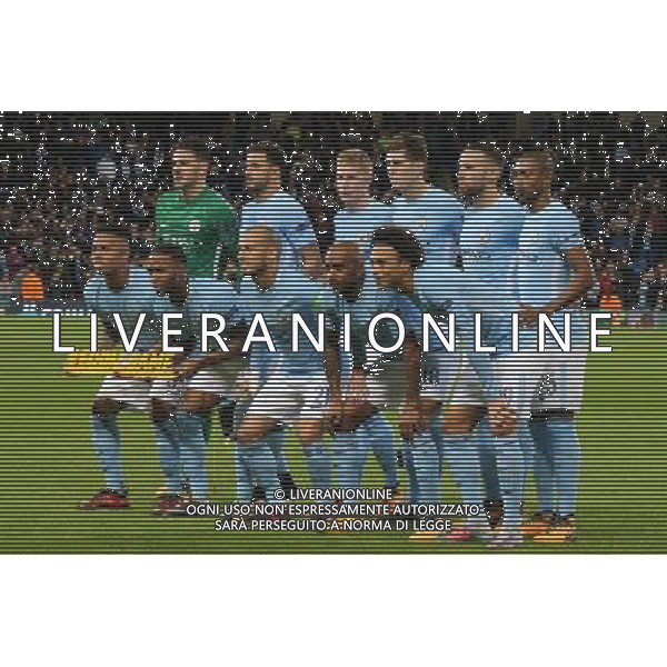 MANCHESTER CITY - NAPOLI CHAMPIONS LEAGUE 17 OTTOBRE 2017 NELLA FOTO FORMAZIONE SQUADRA MANCHESTER CITY ©MOSCA / AGENZIA ALDO LIVERANI SAS