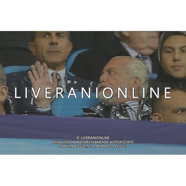 MANCHESTER CITY - NAPOLI CHAMPIONS LEAGUE 17 OTTOBRE 2017 NELLA FOTO AURELIO DE LAURENTIIS IN TRIBUNA ©MOSCA / AGENZIA ALDO LIVERANI SAS