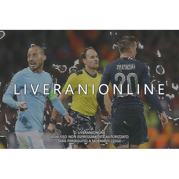 MANCHESTER CITY - NAPOLI CHAMPIONS LEAGUE 17 OTTOBRE 2017 NELLA FOTO ARBITRO ANTONIO MATEU LAHOZ ©MOSCA / AGENZIA ALDO LIVERANI SAS